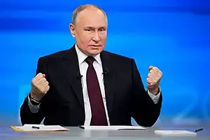 Путин провёл пресс-конференцию для журналистов по итогам визита в избирательный штаб 